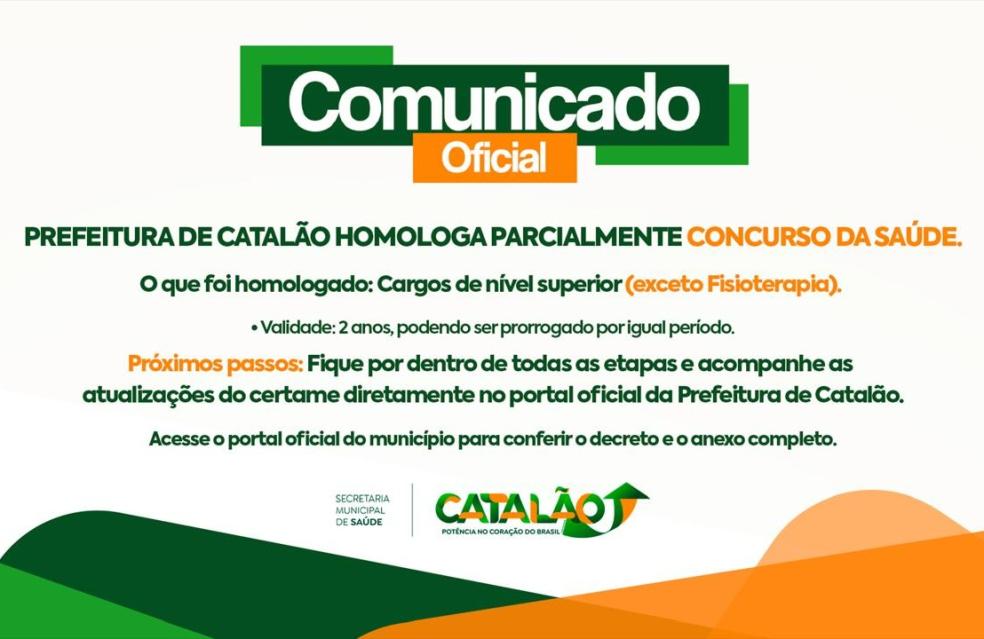 Concurso Público Nº 03/2025 - FMS - HOMOLOGAÇÃO PARCIAL DO CONCURSO