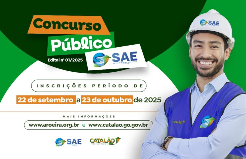 Concurso Público nº 01/2025 - Superintendência Municipal de Água e Esgoto - SAE